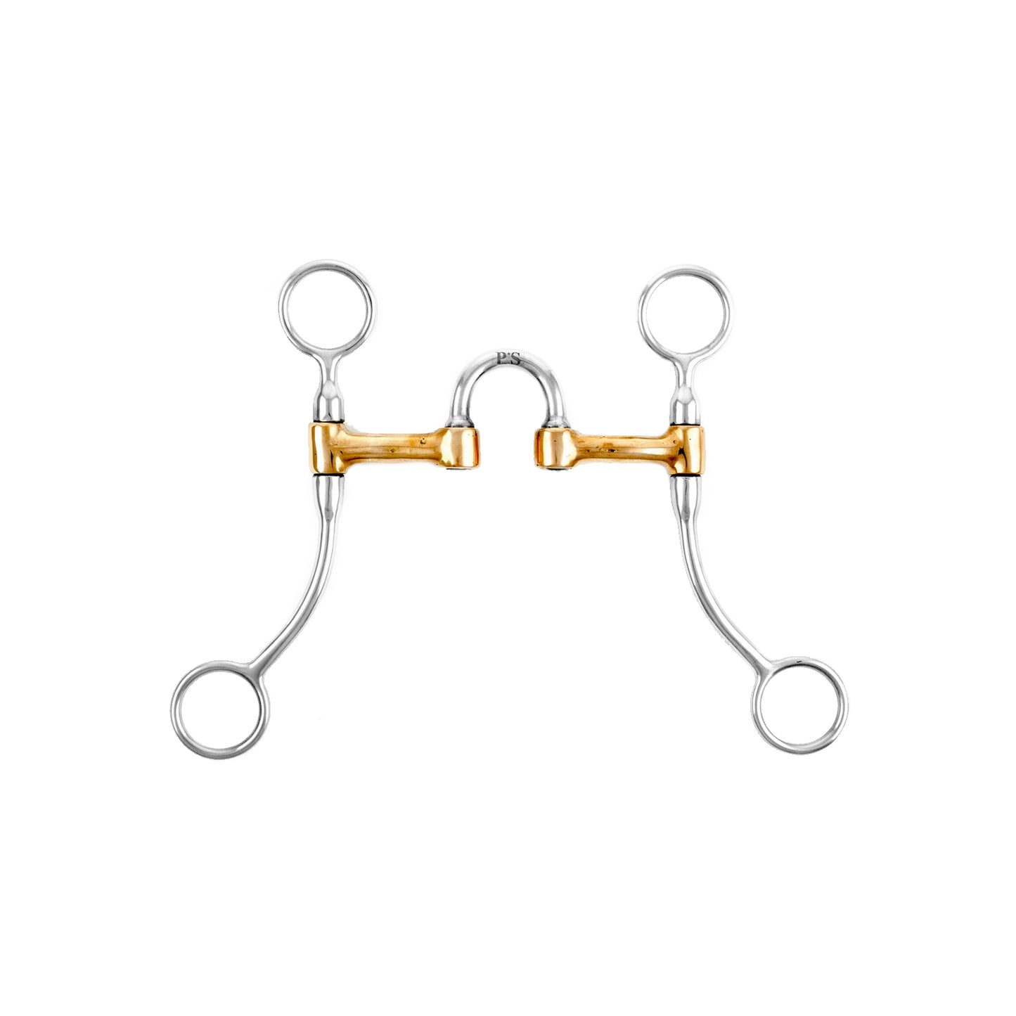 Pool's correctional stainless steel bit with cheeks MO00910A