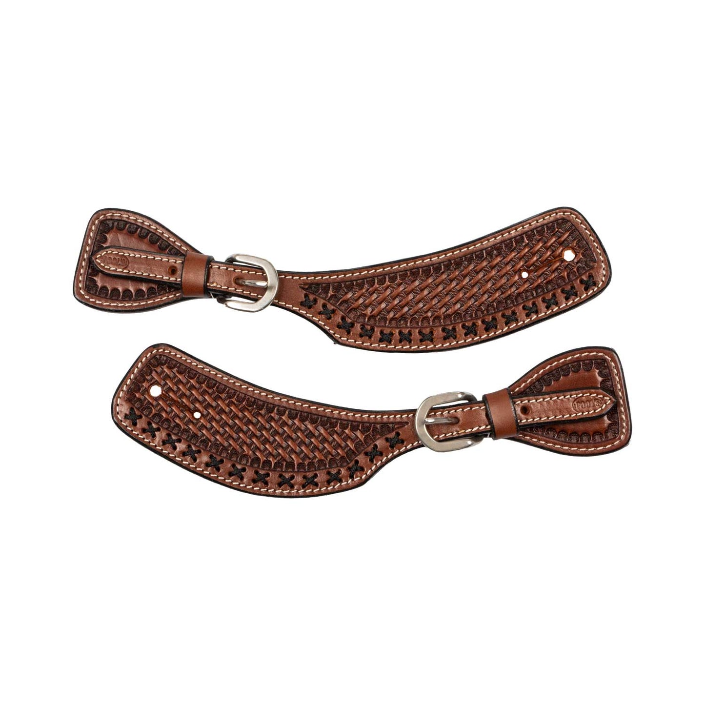 Pool's western spur straps with decorations PLU03001
