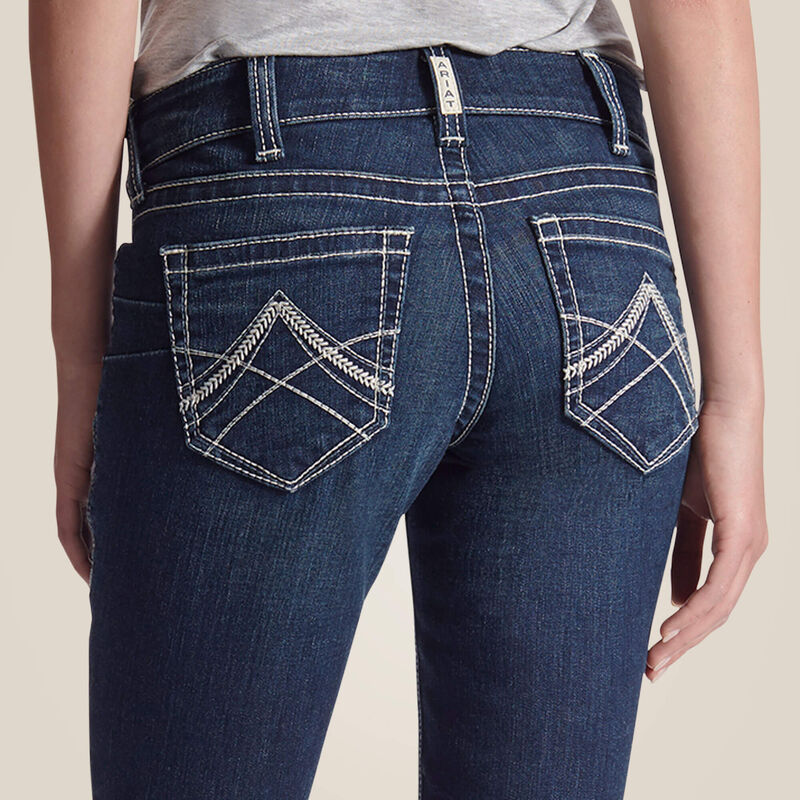 Ariat R E A L mid rise icon stackable straight leg jean