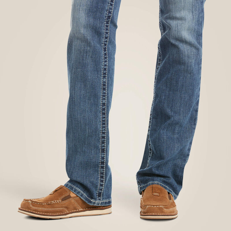 Ariat R E A L mid rise icon stackable straight leg jean