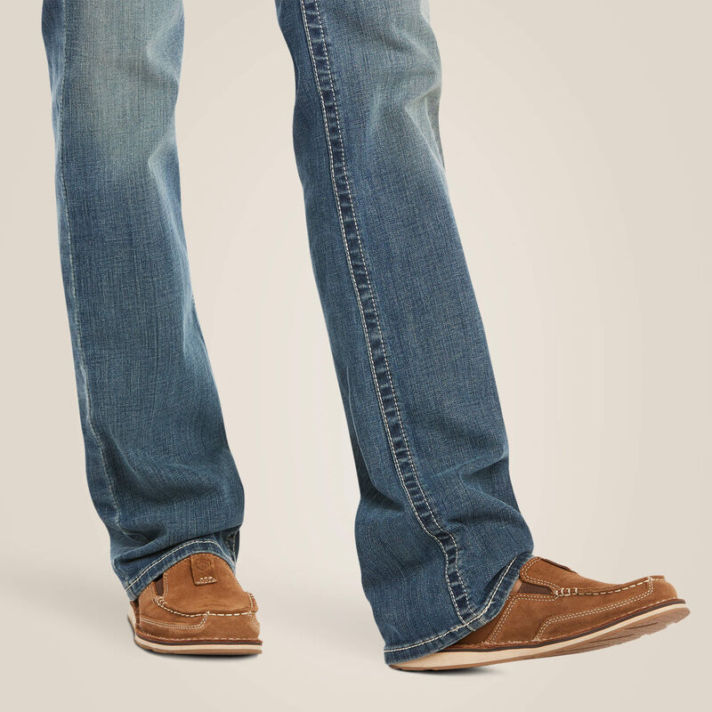 Ariat R E A L mid rise icon stackable straight leg jean
