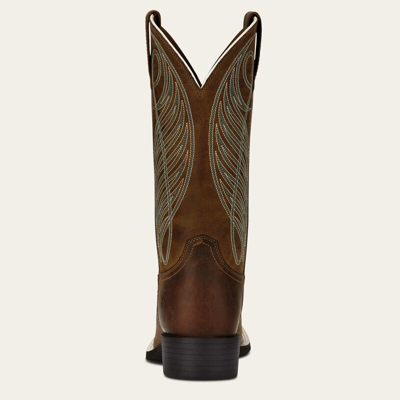 Ariat round up wide square toe boot