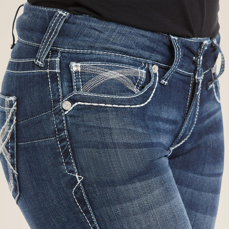 Ariat R E A L mid rise Ivy stackable straight leg jean