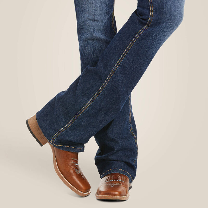 Ariat R E A L perfect rise stretch rosa boot cut jeans