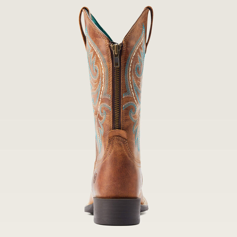 Ariat round up back zip western boot