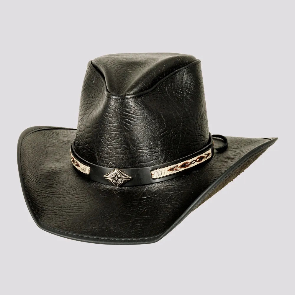 American hat makers Badlands | Buffalo Leather Cowboy Hat