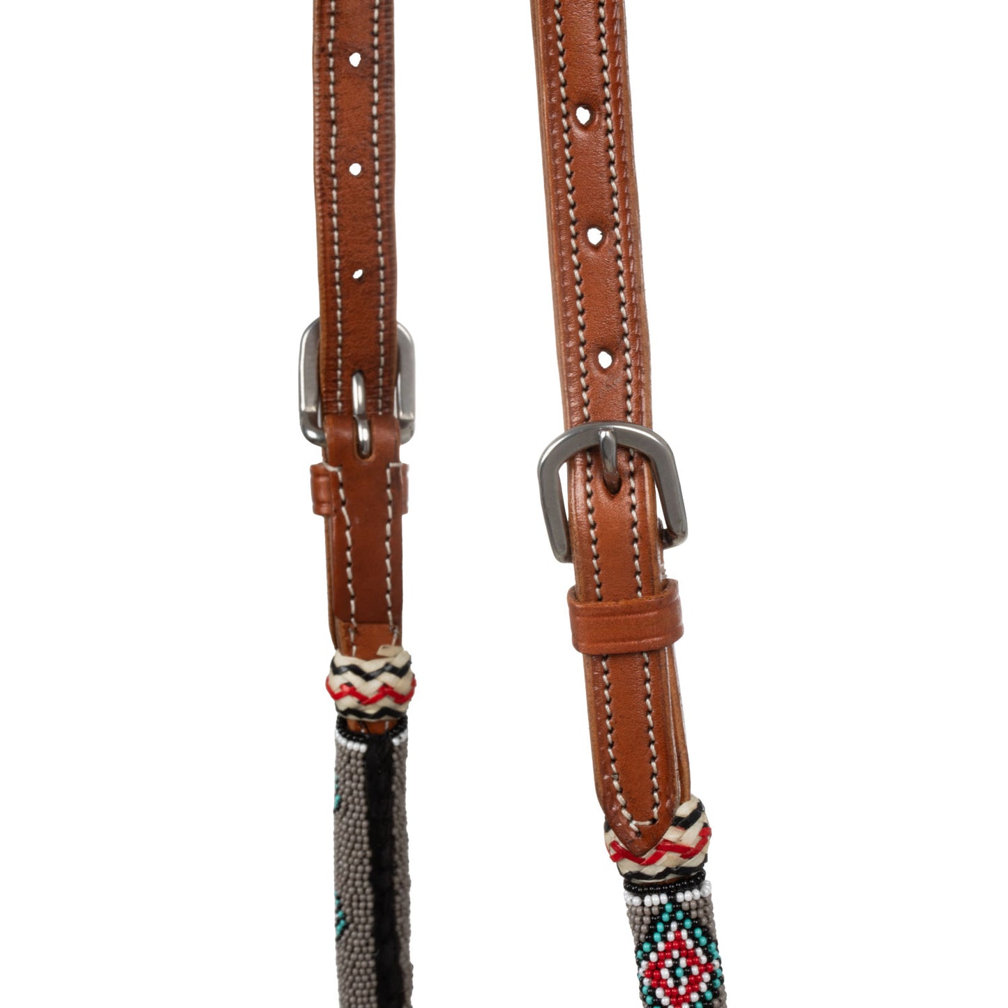 Pool's sand pearls bosal set with cotton mecate reins PLH01020