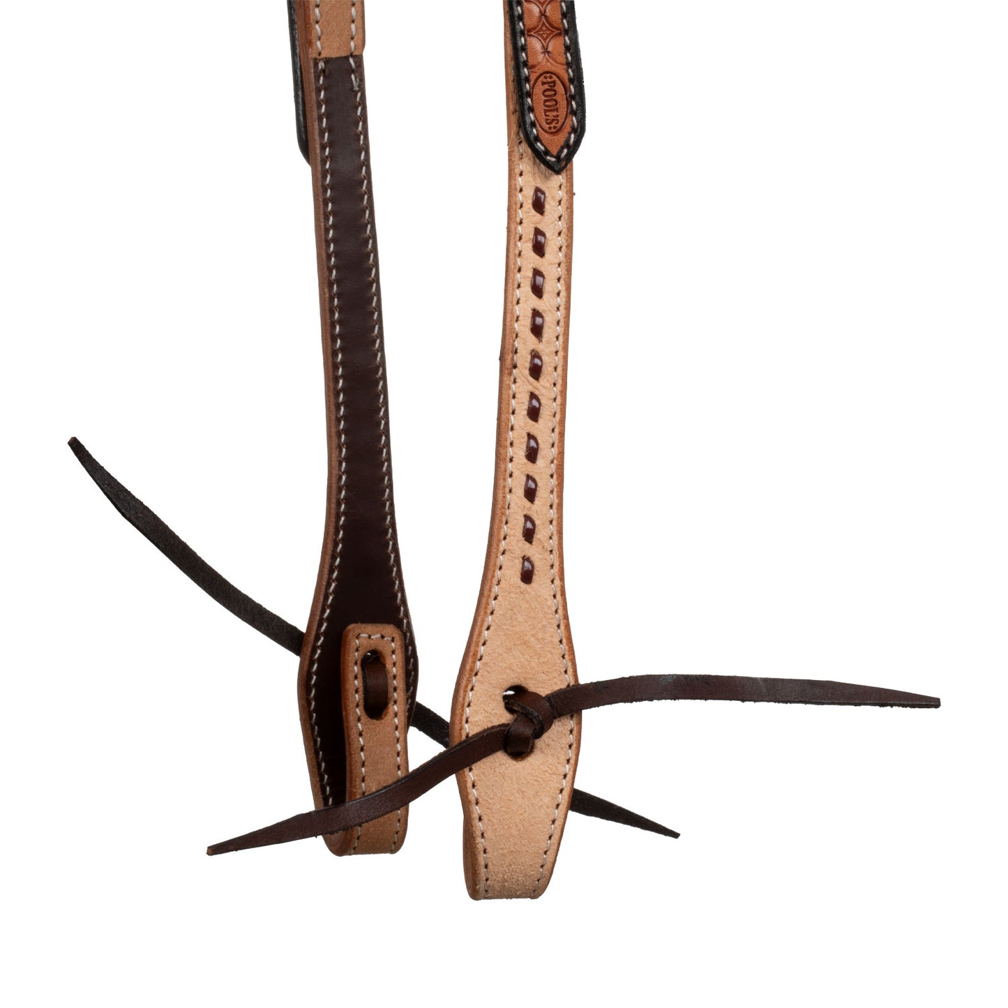Pool's 2 tone one ear western bridle PLH01026