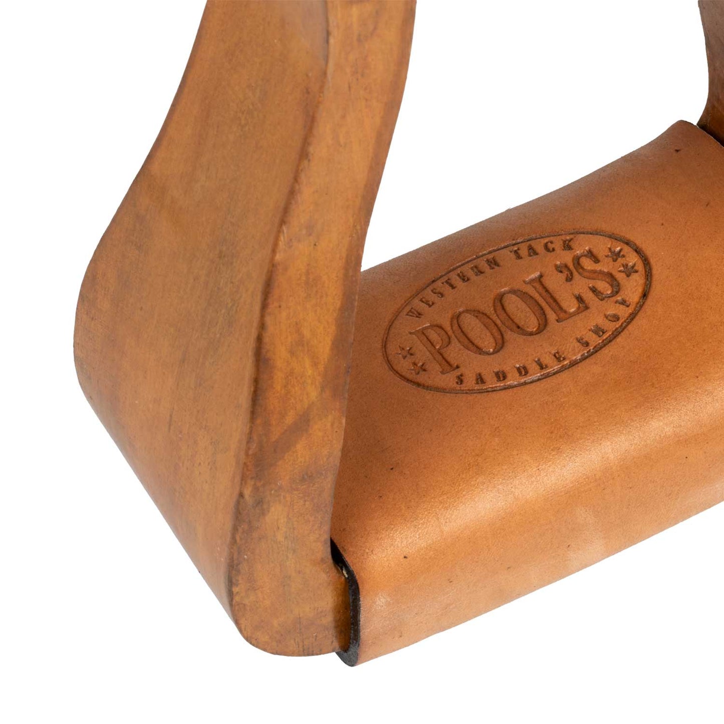 Pool's ys wide wood western stirrups PLH10002