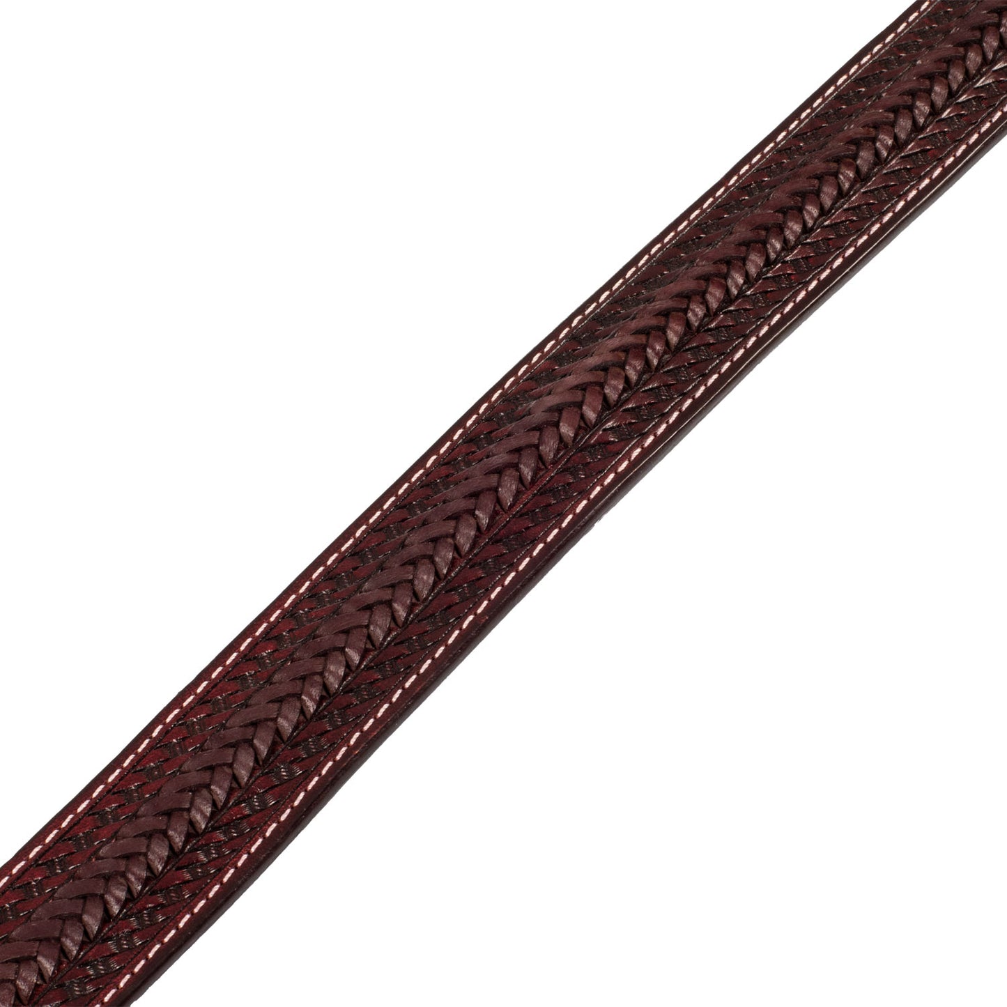 Pool's unisex western belt basket tooled with copper zinc buckle