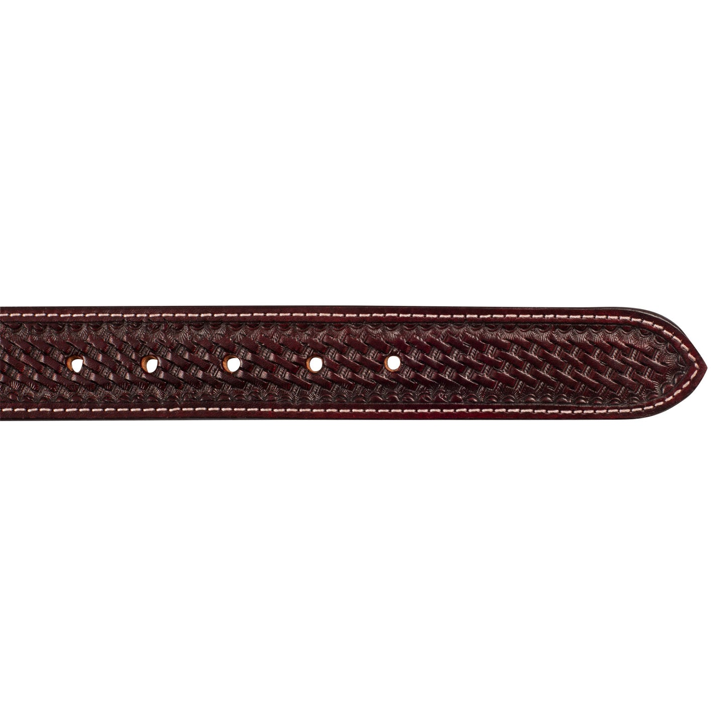 Pool's unisex western belt basket tooled with copper zinc buckle
