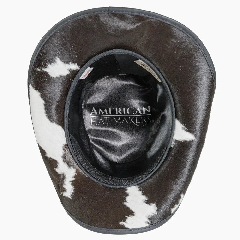 American hat makers Pinto | Leather Cowboy Hat with Calf Accents