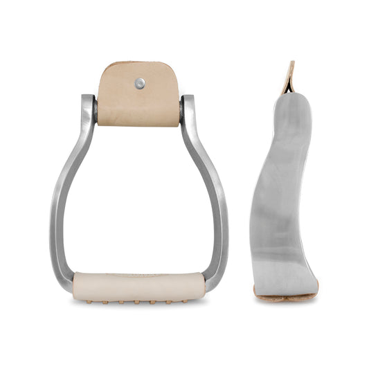 Pool's aluminium shaped western stirrups VA00337A