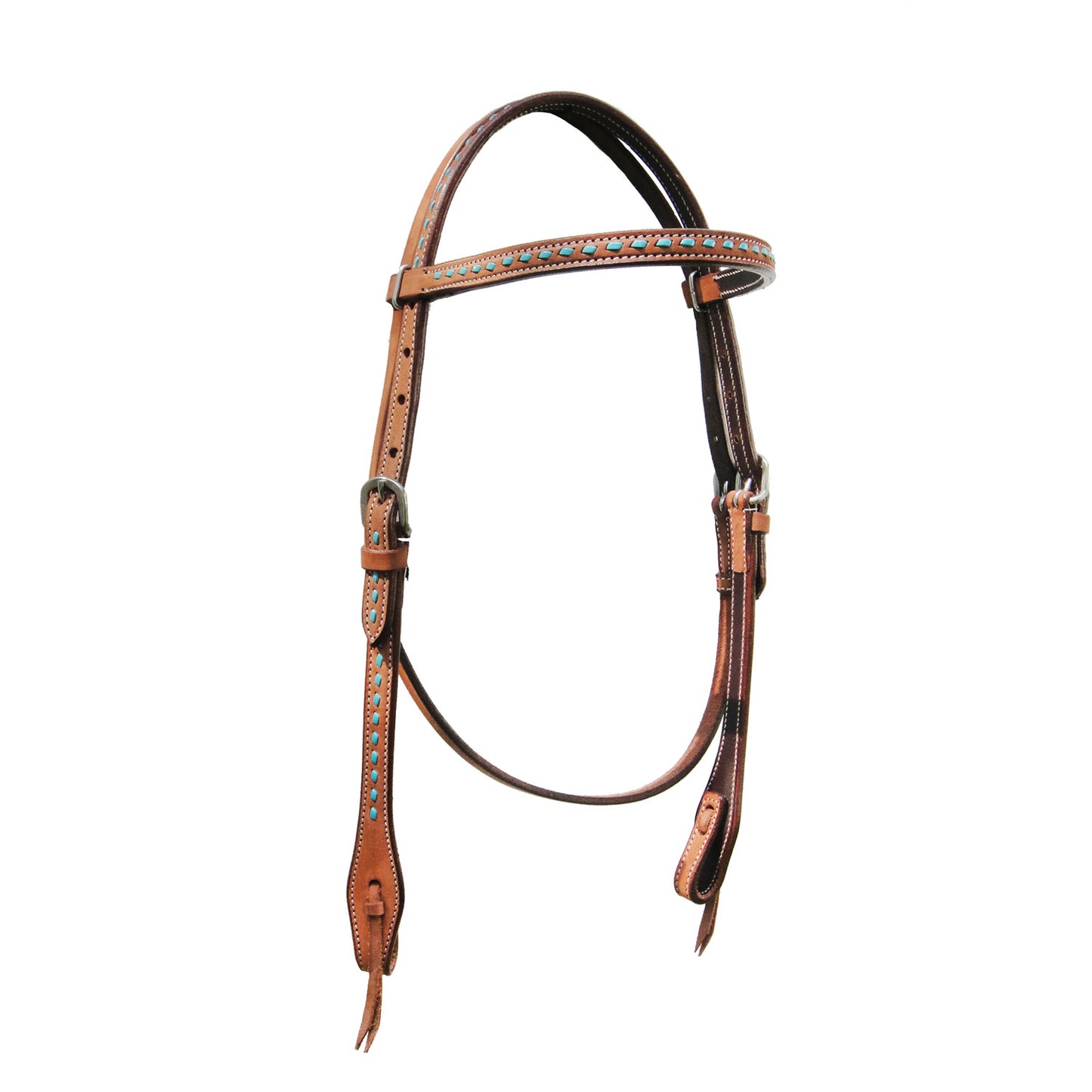 Pool's western headcollar turquoise insert PLH00002