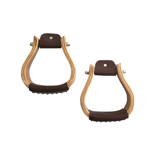 Pool's western wood  stirrups 2" PL00020