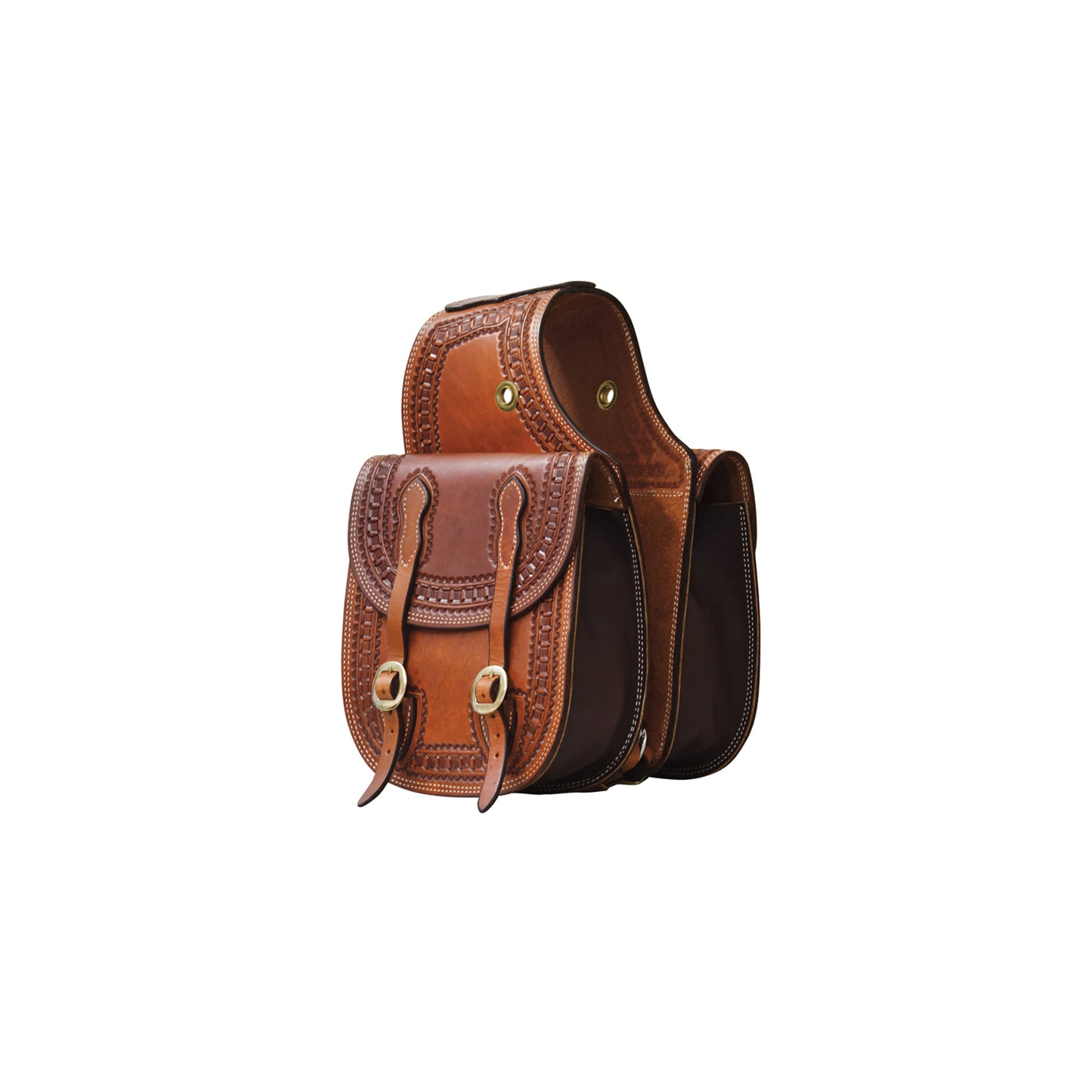 Pool's saddle bag border stamp handtooled BC152733