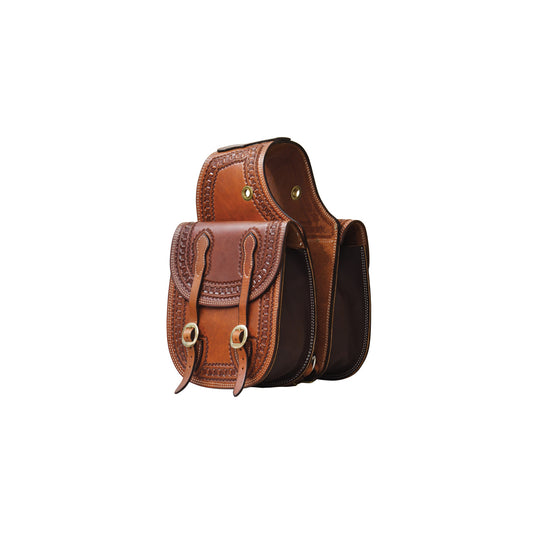 Pool's saddle bag border stamp handtooled BC152733