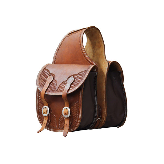 Pool's leather saddle bag basket AAC00075