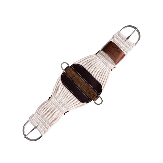 Pool's mohair girth with leather reinforcements made in the USA SP00058
