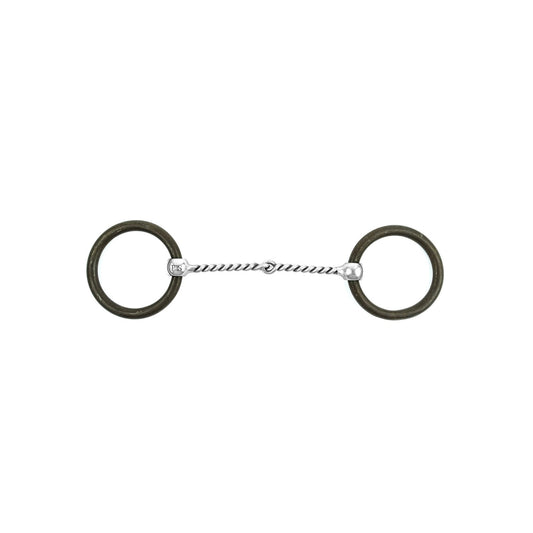 Pool's western bit inox burnished rings MO00951
