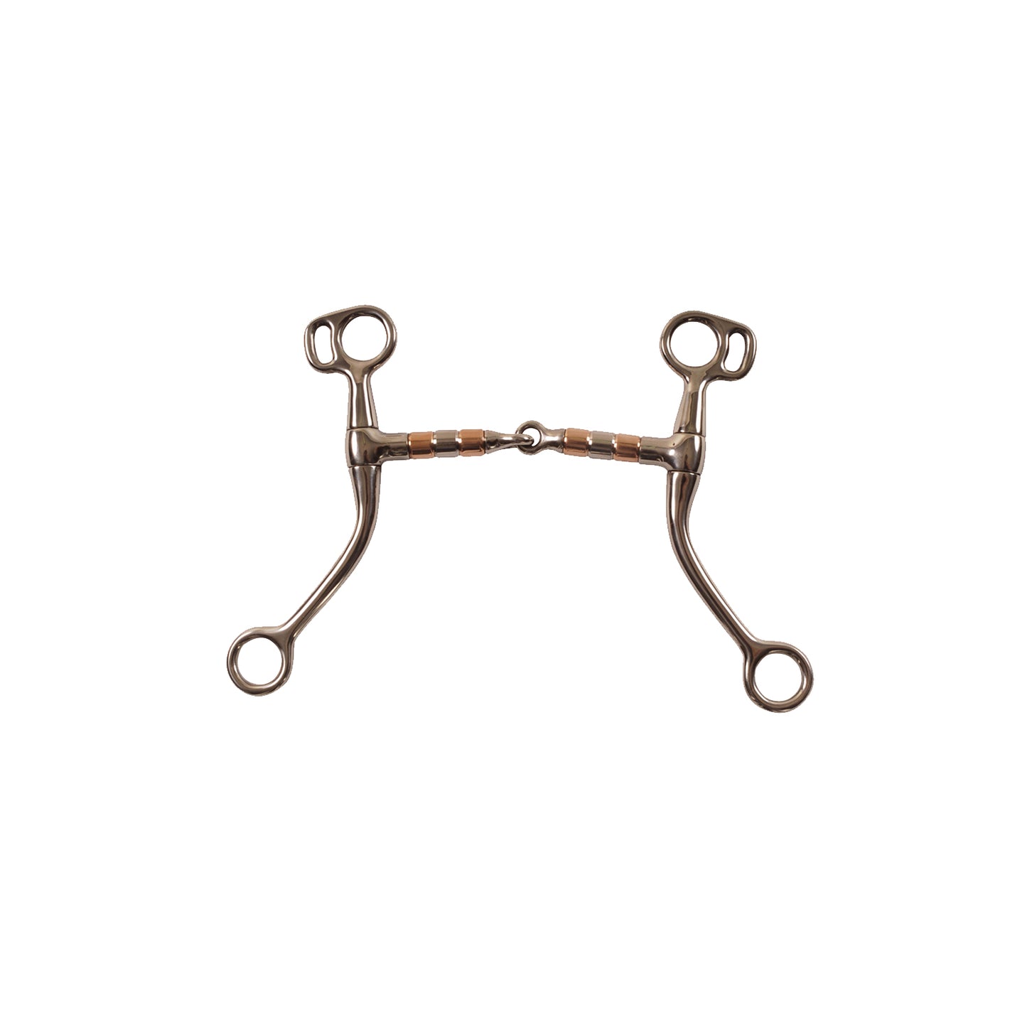 Pool's SS and copper bit with SS roller MO00160