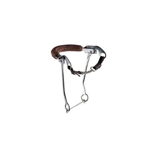 Pool's ss hackamore braided leather noseband MO00181A