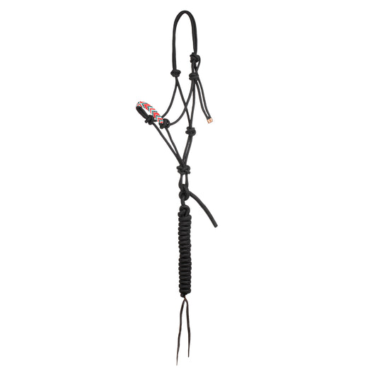 Pool's rope halter with  beads PLH03012