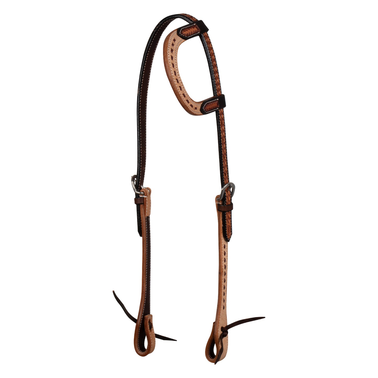 Pool's 2 tone one ear western bridle PLH01026