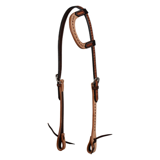 Pool's 2 tone one ear western bridle PLH01026