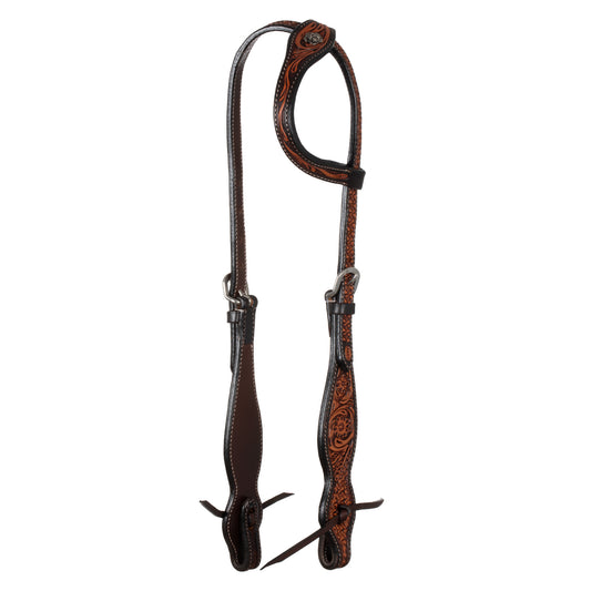 Pool's one ear western bridle floral tooling PLH01031