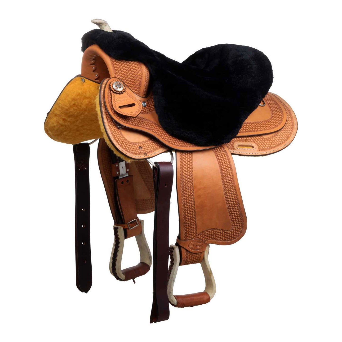 Pool's western saddle sheep skin seat coverSE00602
