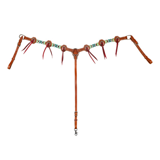 Pool's blue star western breastcollar PLH02055