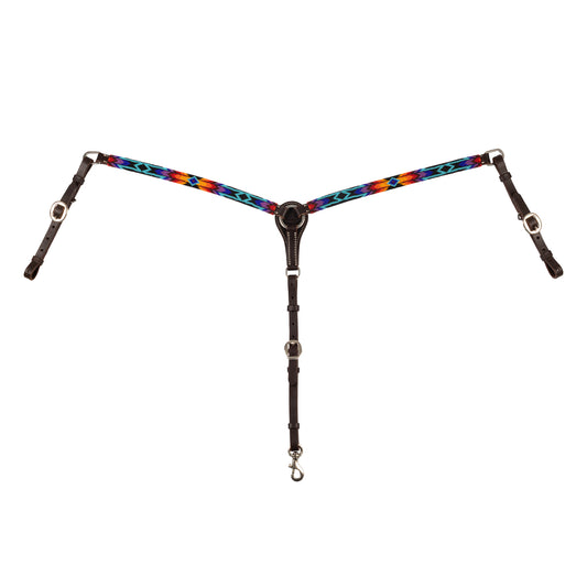 Pool's serape beaded western oil breastplate PLH02019