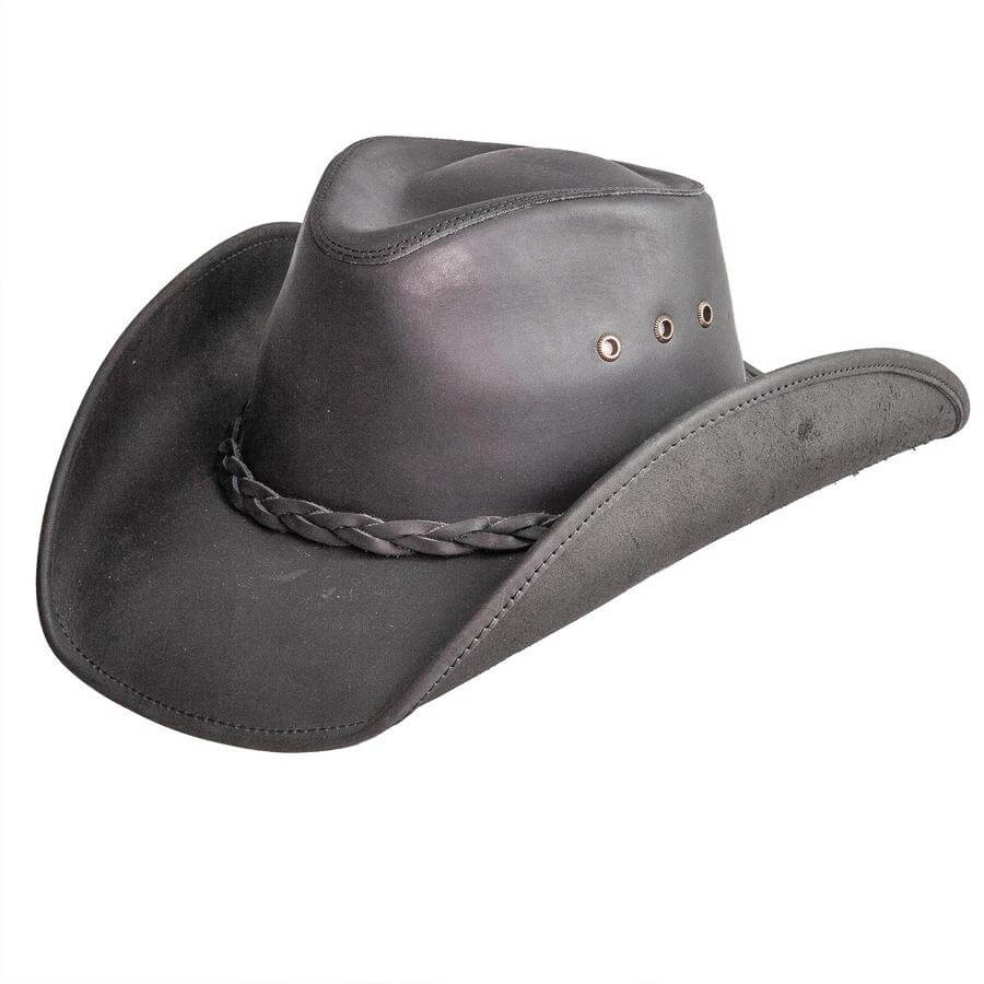 American hat makers Hollywood | Leather Cowboy Hat