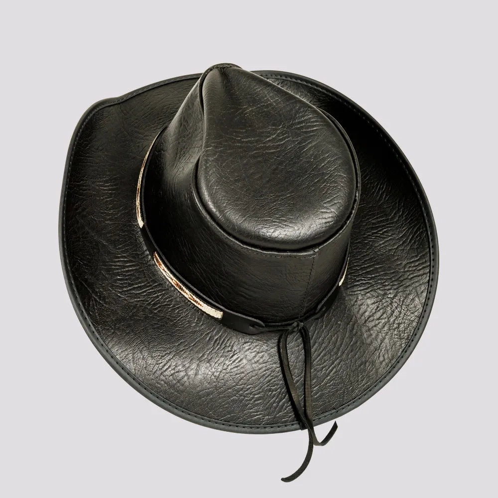 American hat makers Badlands | Buffalo Leather Cowboy Hat