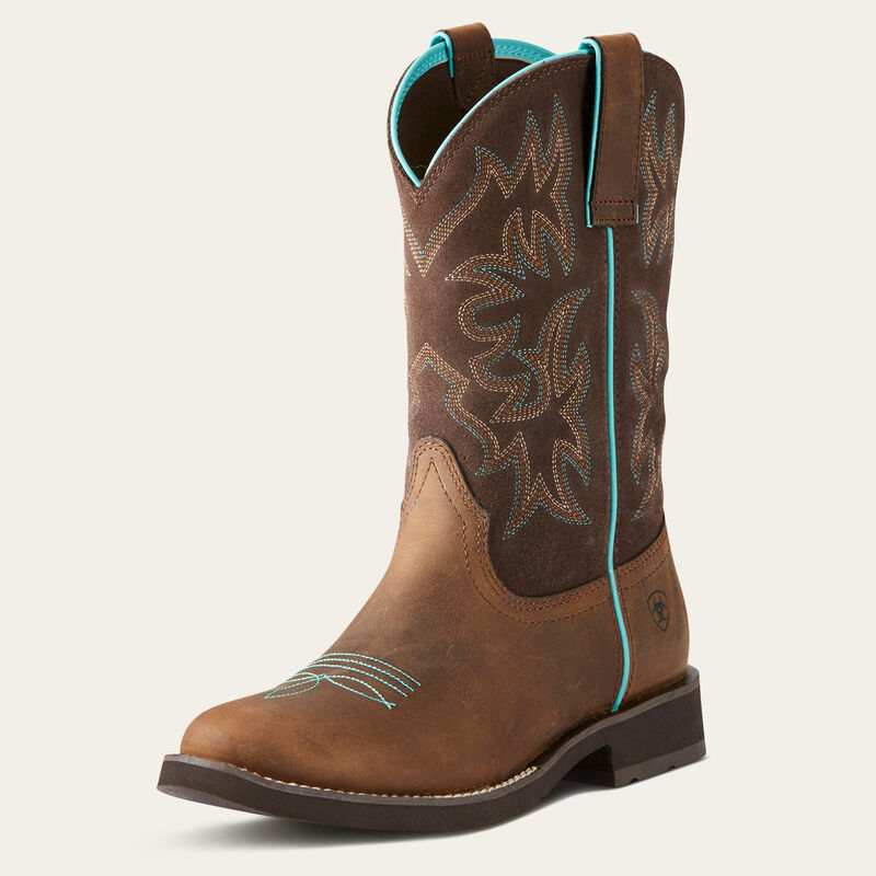 Ariat delilah round toe western boot