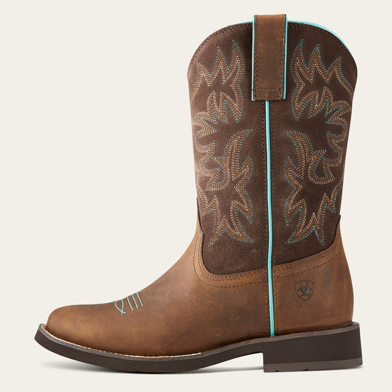 Ariat delilah round toe western boot