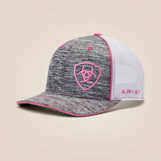 Ariat offset shield logo trucker cap