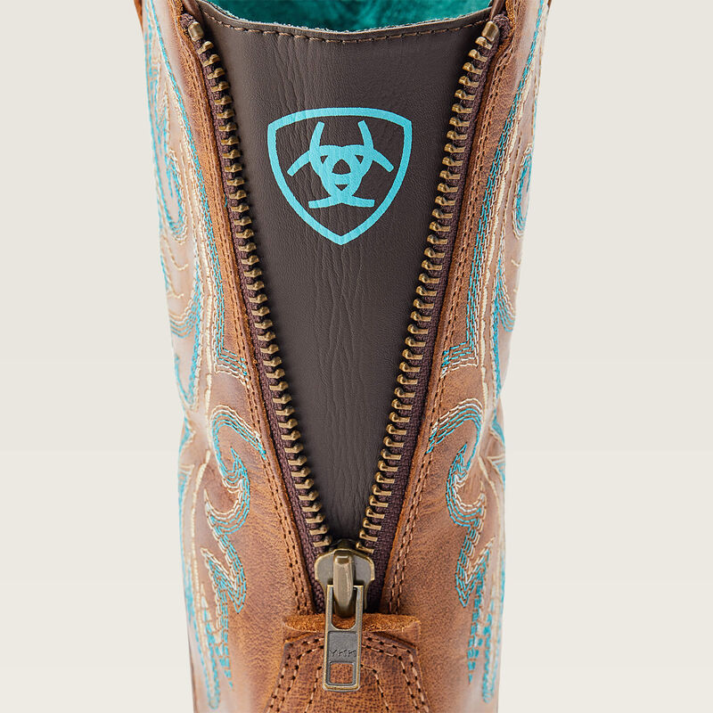 Ariat round up back zip western boot