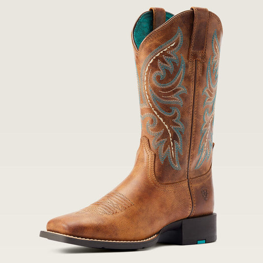Ariat round up back zip western boot