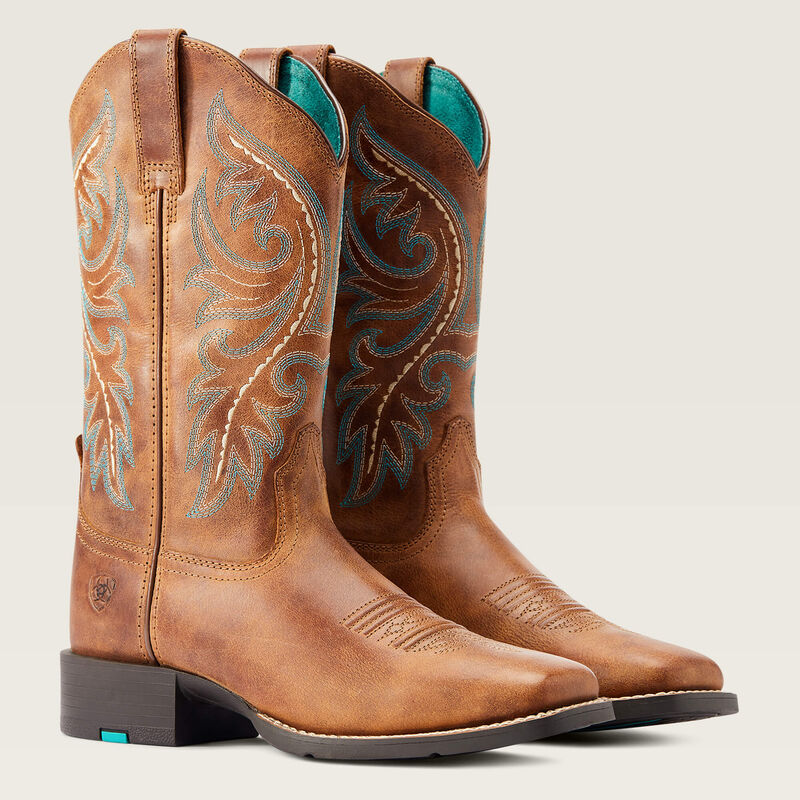 Ariat round up back zip western boot