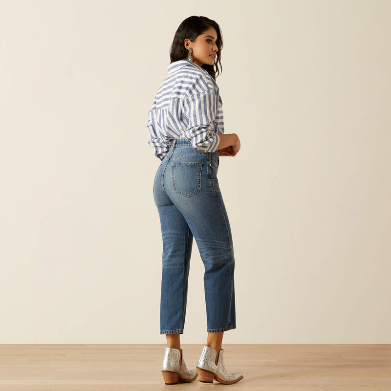 Ariat ultra high rise tomboy relaxed jazmine straight leg jeans