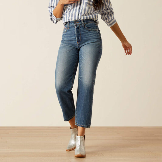 Ariat ultra high rise tomboy relaxed jazmine straight leg jeans