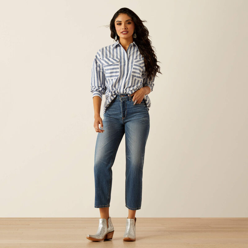 Ariat ultra high rise tomboy relaxed jazmine straight leg jeans