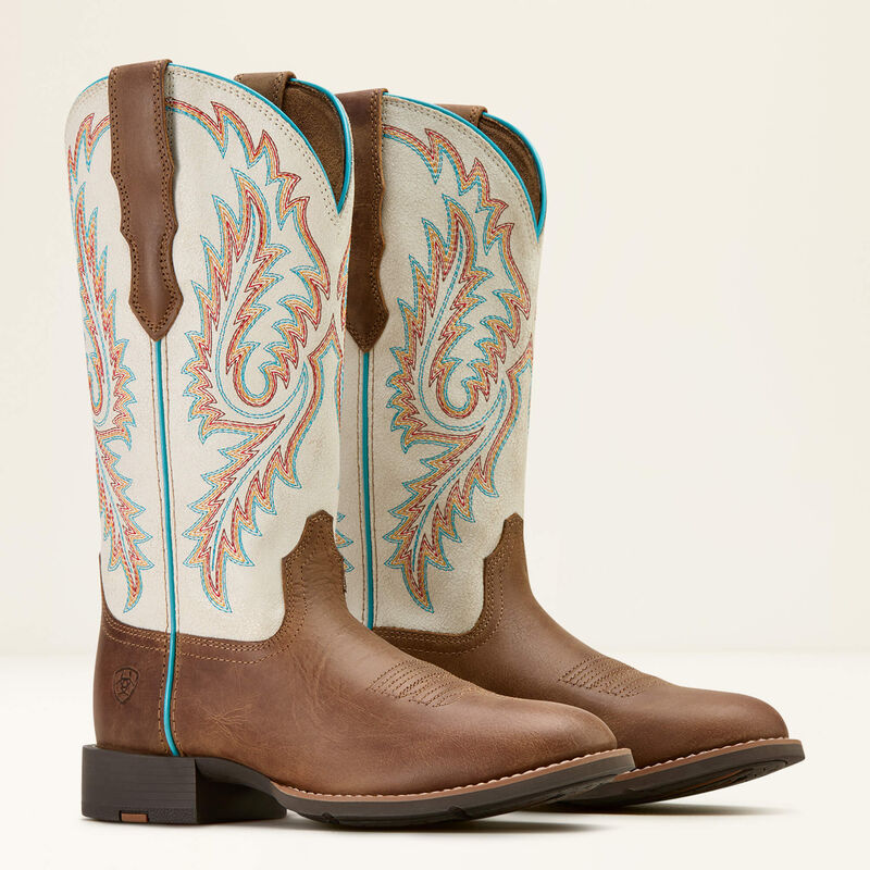 Ariat round up W toe western boot