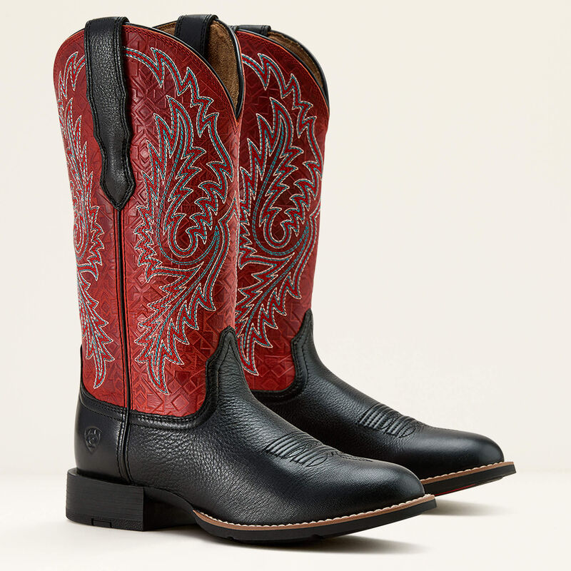 Ariat round up W toe western boot