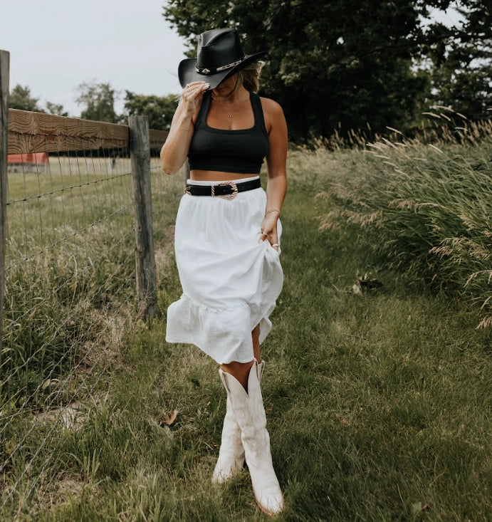 American hat makers Badlands | Buffalo Leather Cowboy Hat