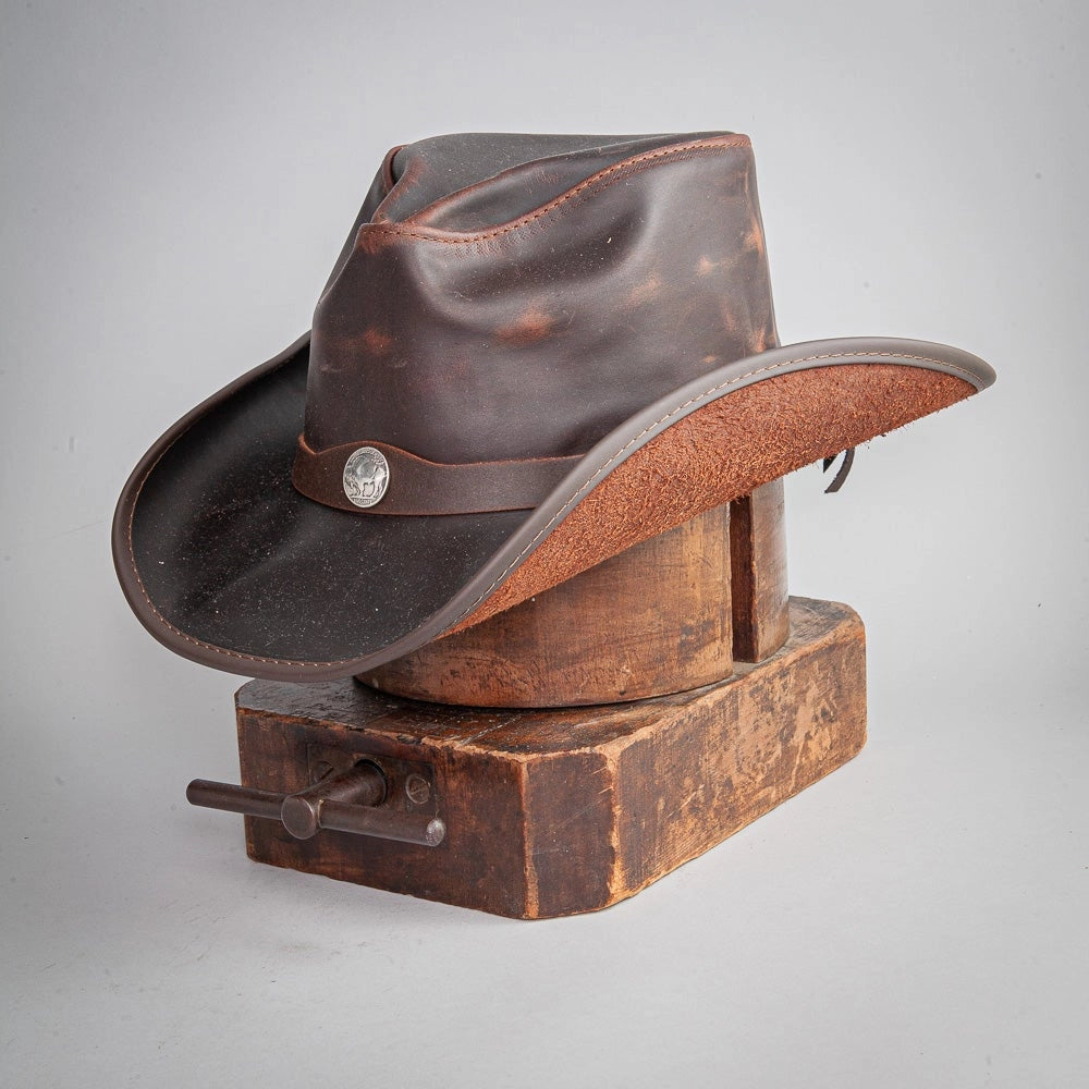 American hat makers Western | American Leather Cowboy Hat