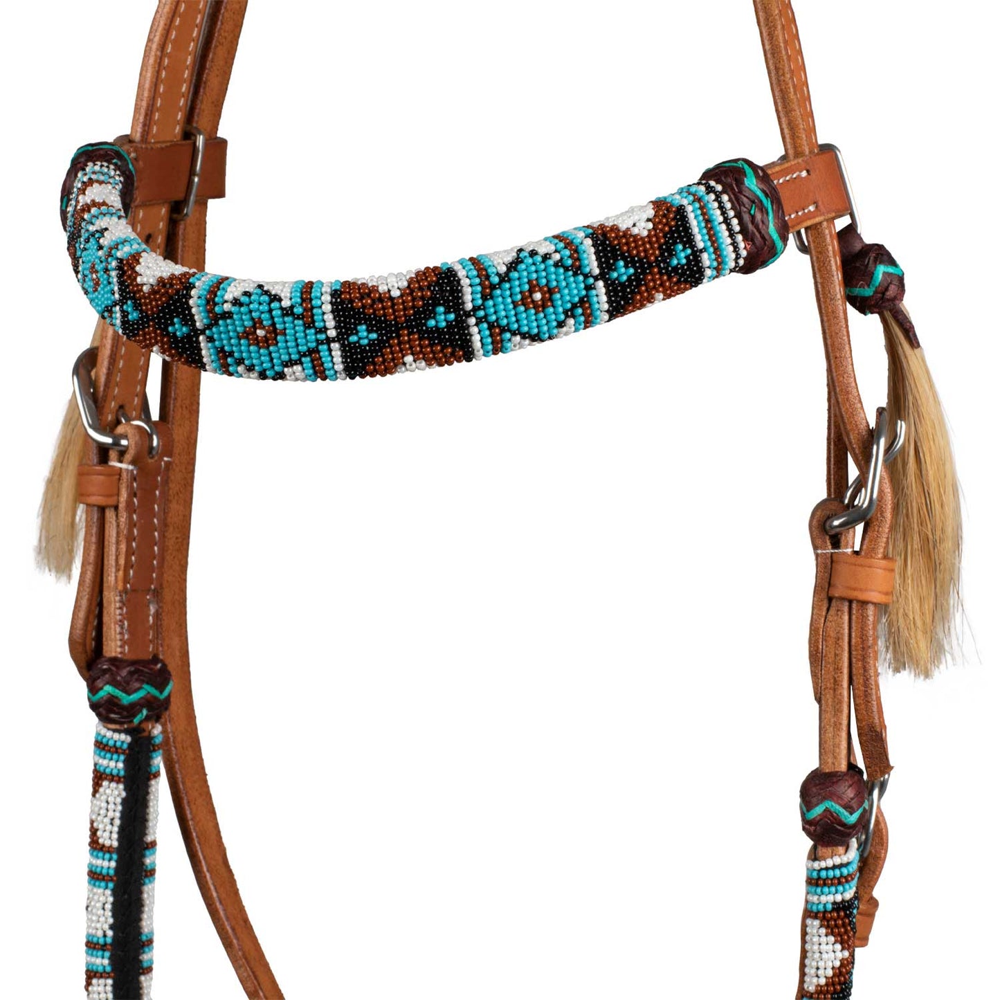 Pool's navajo pearls western bridle PLH01009