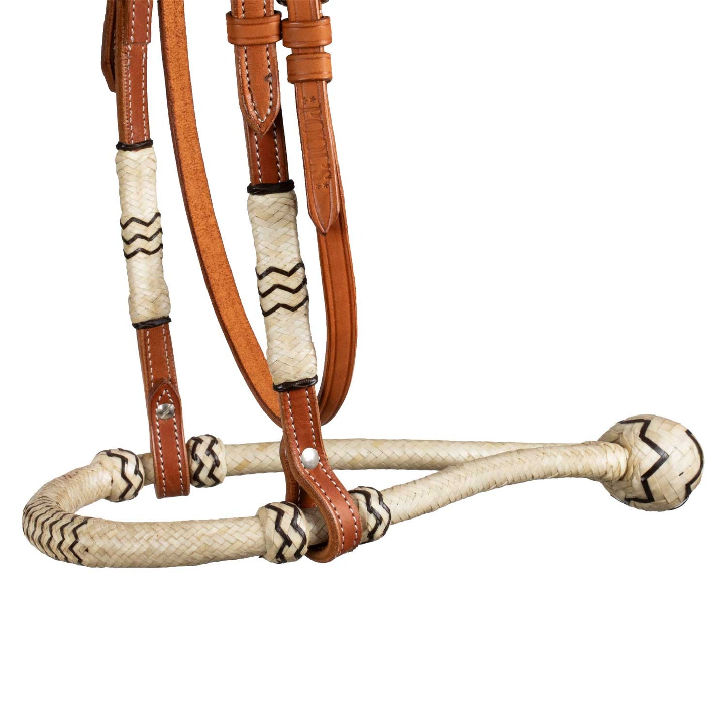 Pool's bosal bridle with horsehair reins PLH01011